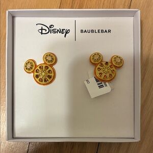 BaubleBar Citrus Mickey Earrings